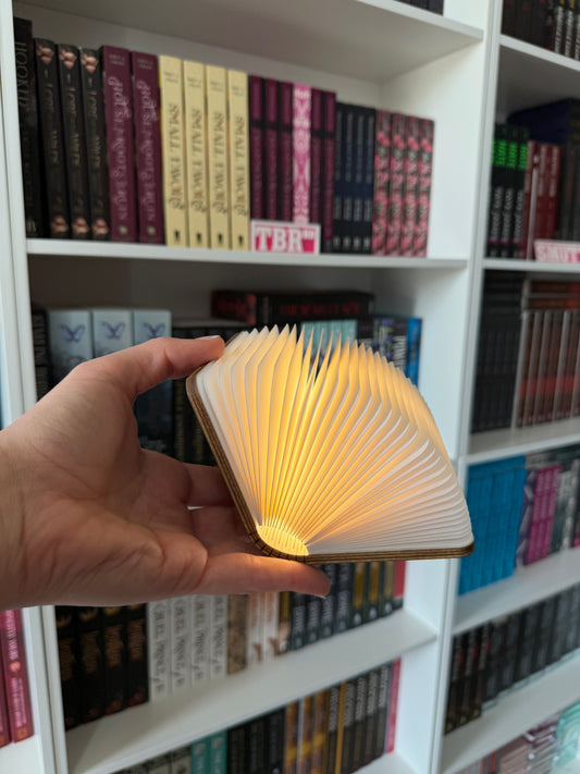 Wooden Folding Book Light 💡